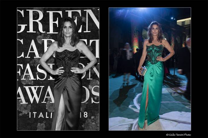 Cindy Crawford (Green Carpet Fashion Awards, 2018)